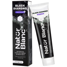 Sylveco Natur Blanc Pasta do zębów BLACK DIAMOND - pasta do zębów z formułą wybielającą, 100ml