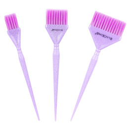 Poniks Blackomb Glam Brushes - zestaw 3 pędzelków do farbowania włosów