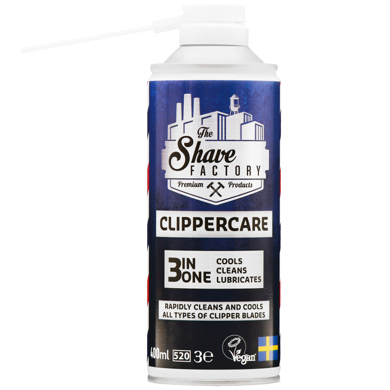 The Shave Factory Clippercare 3in1 Spray - spray konserwujący do maszynek i ostrzy, 400ml