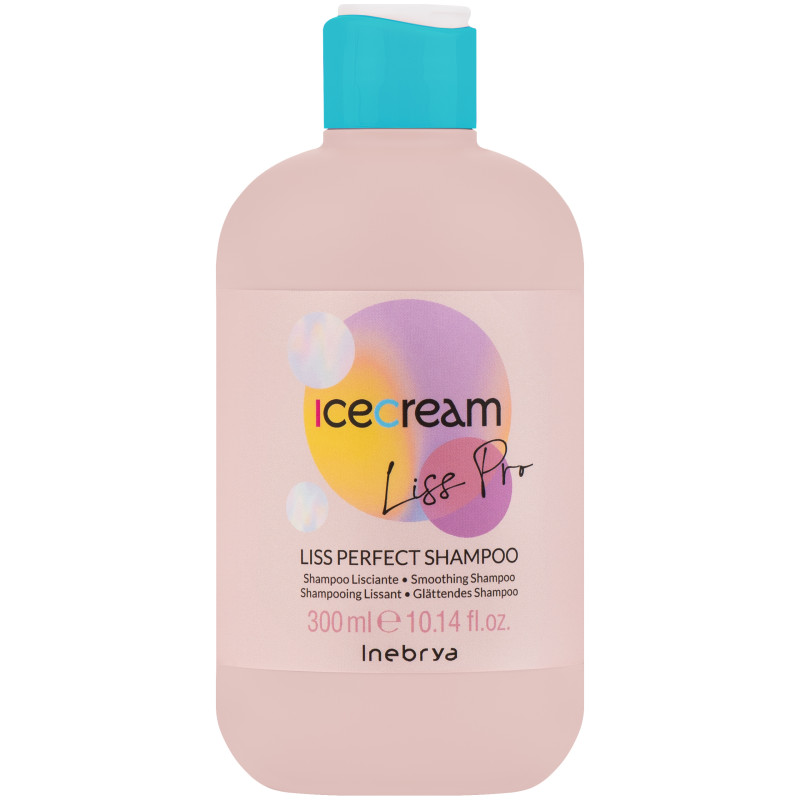 Inebrya Ice Cream Liss Perfect Pro - szampon wygładzający, 300ml