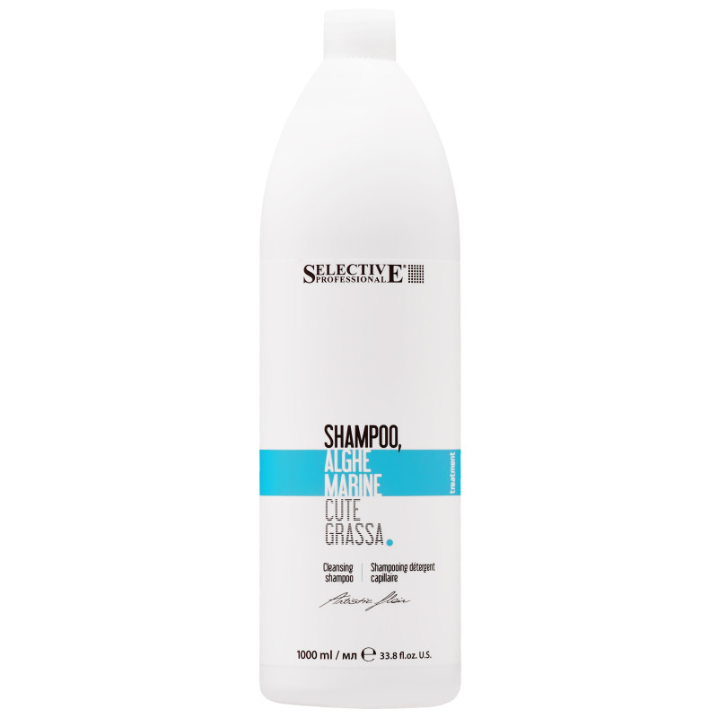 Selective Alghe Marine Cute Grassa - szampon do włosów przetłuszczających się, 1000ml