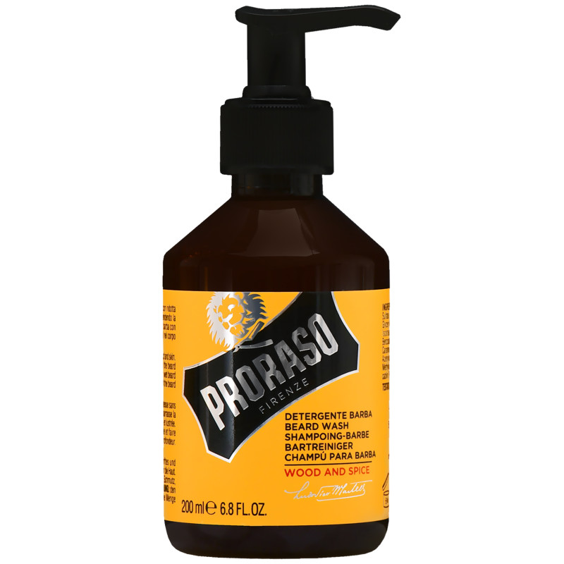 Proraso Wood & Spice Beard Wash - drzewno-korzenny płyn do mycia brody, 200ml