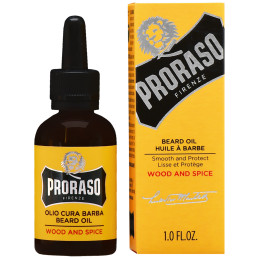 Proraso Wood & Spice Beard Oil - drzewno-korzenny olejek do brody, 30ml