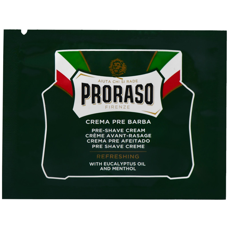 Proraso Refreshing Pre-Shave Cream - odświeżąjący krem przed goleniem z eukaliptusem, 4ml
