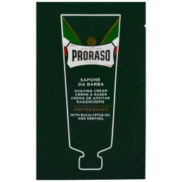 Proraso Refreshing Shaving Cream - odświeżający, eukaliptusowy krem do golenia, 4ml