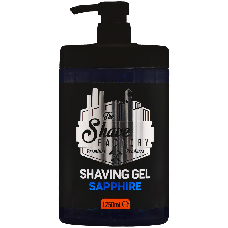 The Shave Factory Shaving Gel Sapphire - nawilżająco-odświeżający żel do golenia, 1250ml