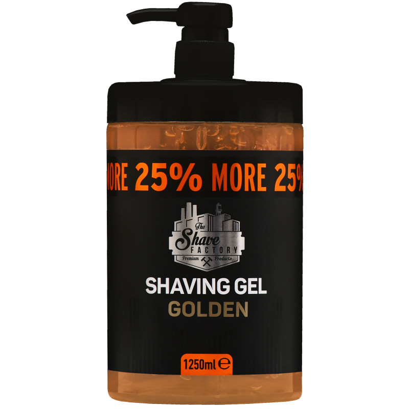 The Shave Factory Shaving Gel Golden - żel do golenia zmiękczający zarost, 1250ml
