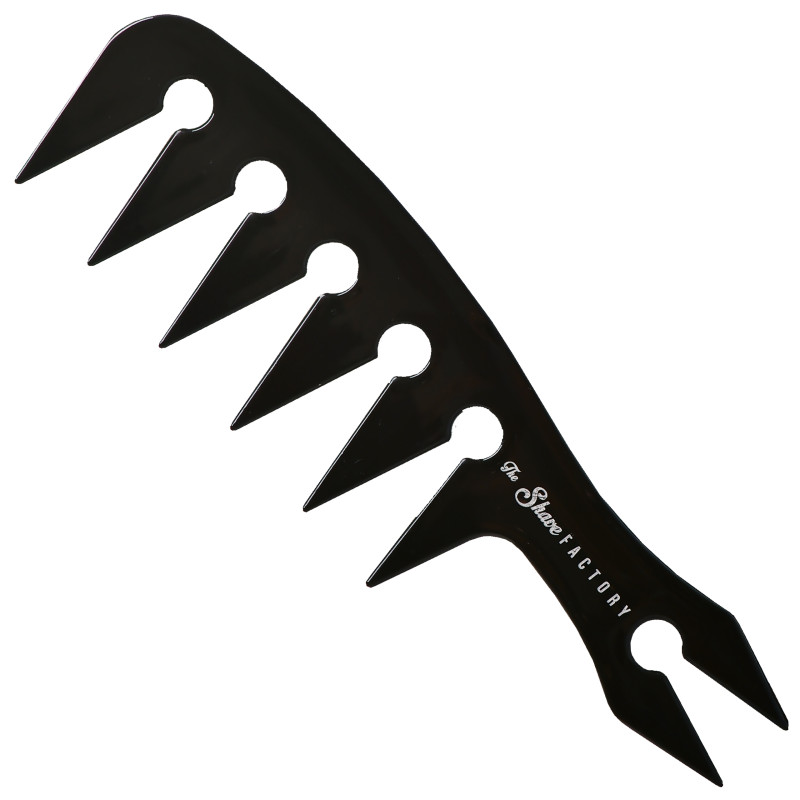 The Shave Factory Hair Comb 044 - grzebień barberski do modelowania fryzur, kolor czarny