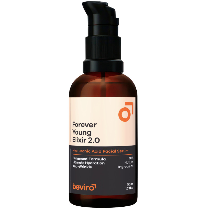 Beviro Forever Young Elixir 2.0 Hyaluronic Acid Facial Serum - przeciwstarzeniowe serum do twarzy, 50ml