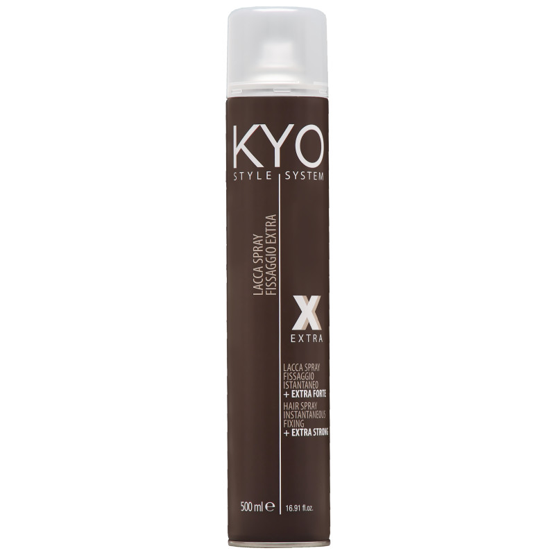 KYO Style System Extra Strong Hairspray – bardzo mocny lakier do stylizacji włosów, 500ml