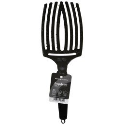 Olivia Garden Finger Brush Full Black Large - szczotka do włosów z włosiem dzika