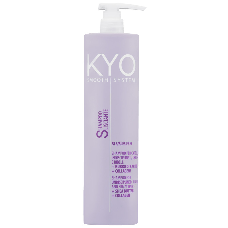 KYO Smooth System Frizzy Hair Shampoo - łagodny szampon wygładzający, 500ml