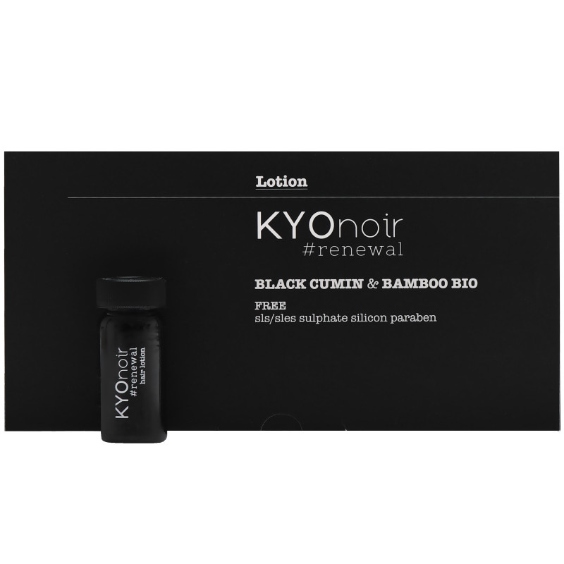 KYO Noir Black Cumin & Bamboo Lotion - intensywna kuracja do włosów, 12x11ml