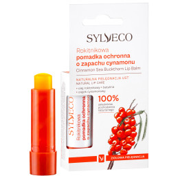 Sylveco Pomadka ochronna z peelingiem cynamonowa – naturalna regeneracja i wygładzenie ust, 4.6 g
