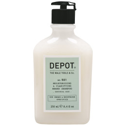 Depot NO. 501 Moisturizing & Clarifying Beard Shampoo Sartorial Sage - nawilżający szampon do brody, 250ml