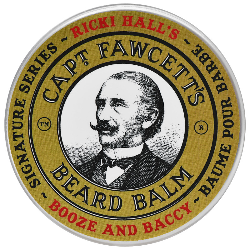 Captain Fawcett Booze & Baccy Beard Balm Ricki Hall – odżywczy balsam do brody o wyjątkowym zapachu, 60ml