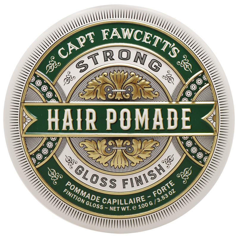 Captain Fawcett Strong Pomade Green – wodna pomada do włosów, mocny połysk i utrwalenie, 100g