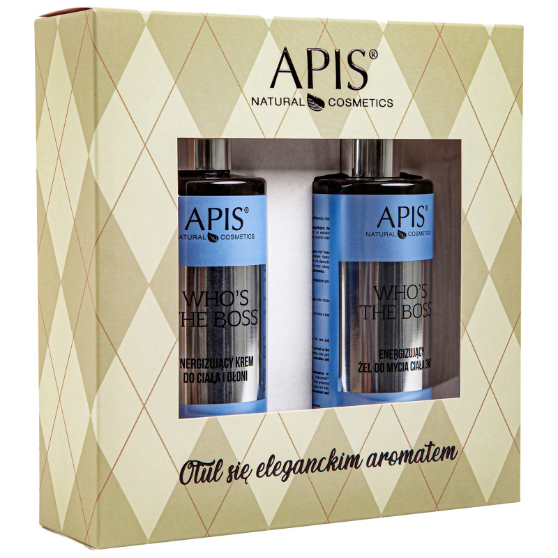 Apis ZESTAW WHO'S THE BOSS – zestaw prezentowy do pielęgnacji ciała, 2x300ml