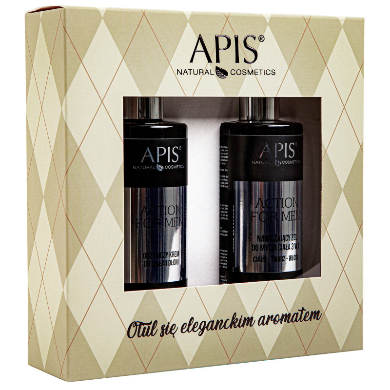 Apis Action for Men Zestaw – kompleksowa pielęgnacja skóry, 2x300ml