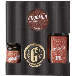 Groomen Fire Zestaw do Brody – szampon, balsam oraz olejek, 150ml+50g+50ml