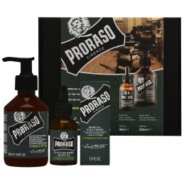 Proraso Cypress & Vetyver Duo Pack – szampon i olejek do brody, 200ml+30ml
