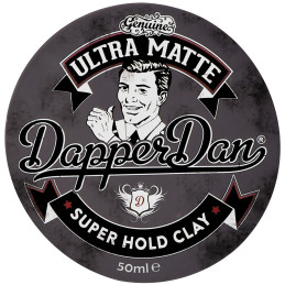 Dapper Dan Ultra Matte Clay - glinka o bardzo mocnym chwycie i ultra matowym wykończeniu, 50ml