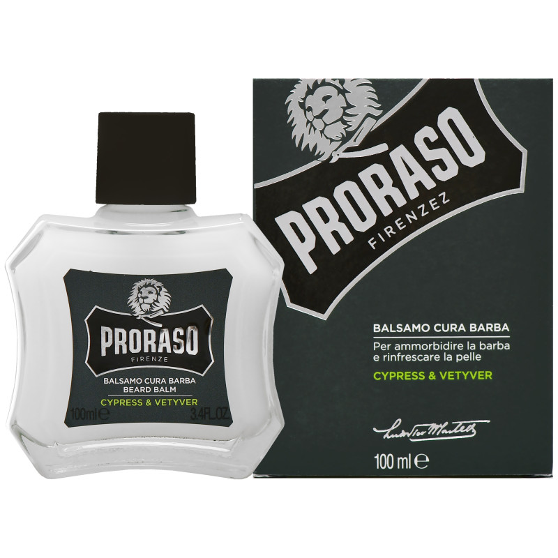 Proraso Cypress & Vetyver Beard Balm - balsam do pielęgnacji brody cyprys i wetyweria, 100ml