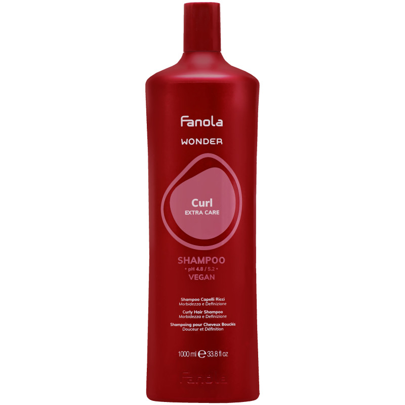 Fanola Wonder Curl Shampoo – szampon do włosów kręconych, podkreślający skręt, 1000ml