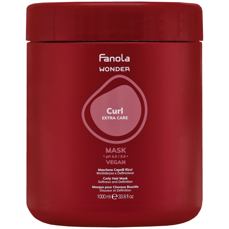 Fanola Wonder Curl Mask – intensywna maska do włosów kręconych i falowanych, 1000ml