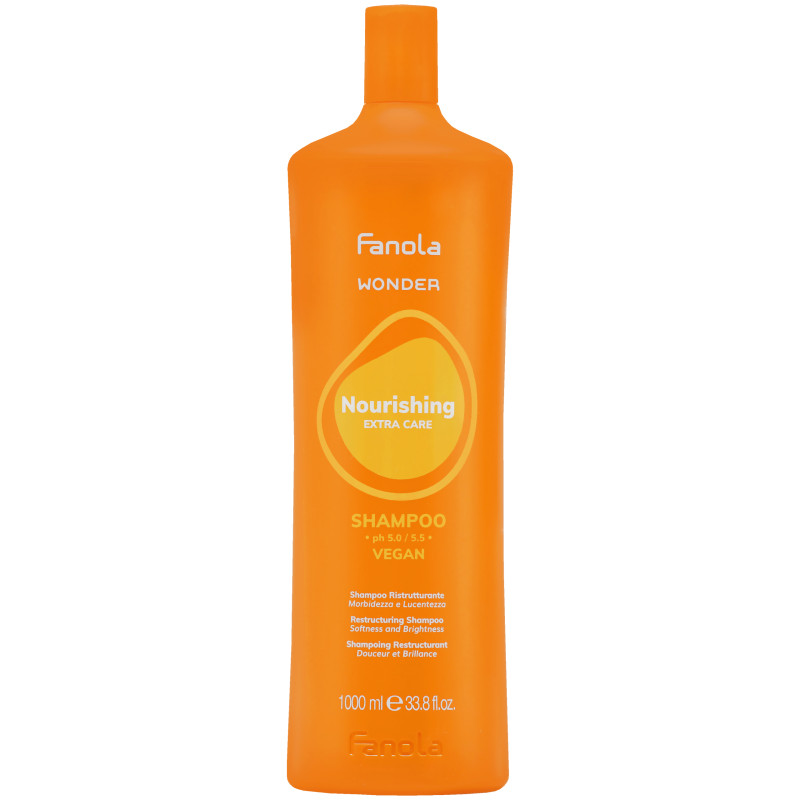 Fanola Wonder Nourishing Shampoo – odżywczy szampon do włosów suchych i zniszczonych, 1000ml