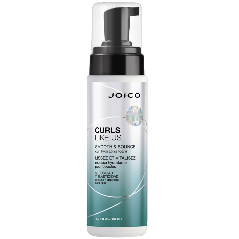 Joico Curls Like Us Smooth & Bounce Foam - nawilżająca pianka do włosów, 200ml