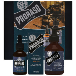 Proraso Azur Lime Duo Pack Balm + Beard Wash – zestaw do brody, balsam 100 ml + szampon 200 ml