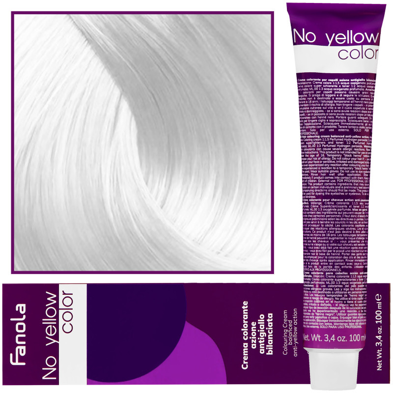 Fanola No Yellow farba koloryzująca do włosów blond 100ml
