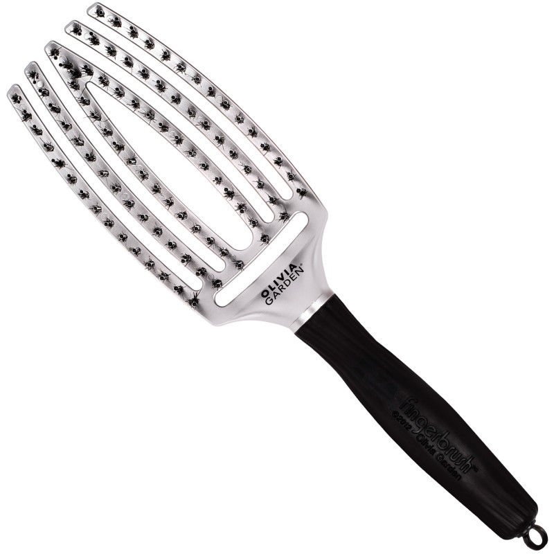 Olivia Garden Finger Brush Combo Medium, szczotka z włosiem dzika do rozczesywania, różne kolory