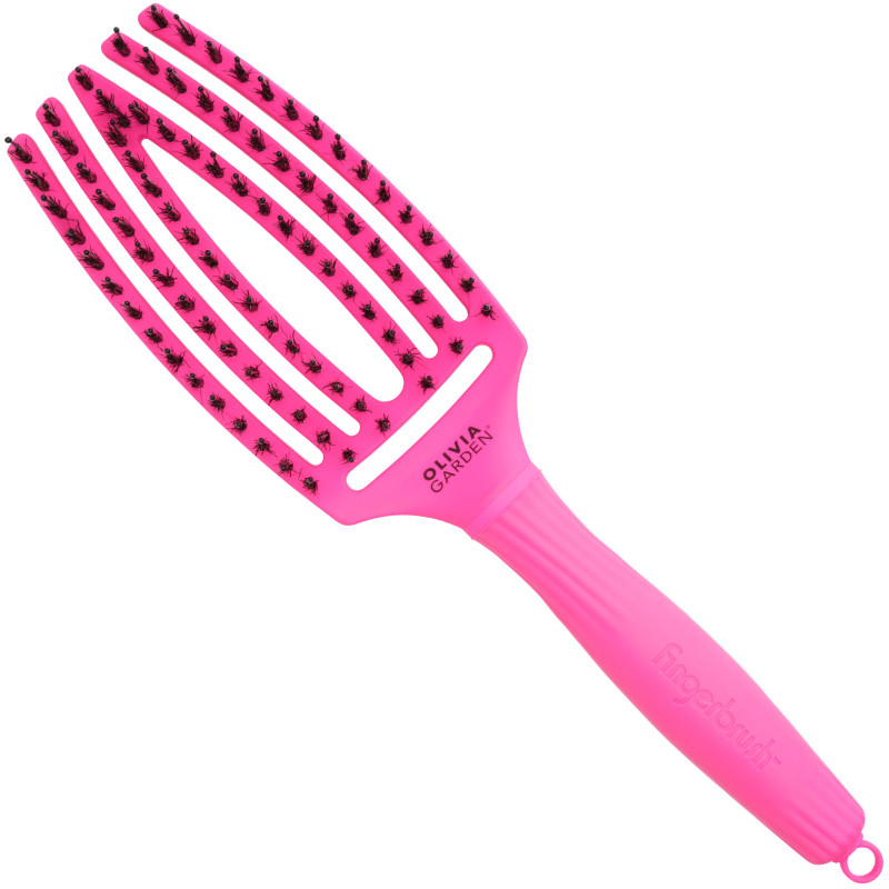 Olivia Garden Finger Brush Combo Medium, szczotka z włosiem dzika do rozczesywania, różne kolory