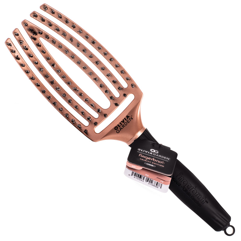 Olivia Garden Finger Brush Combo Medium, szczotka z włosiem dzika do rozczesywania, różne kolory