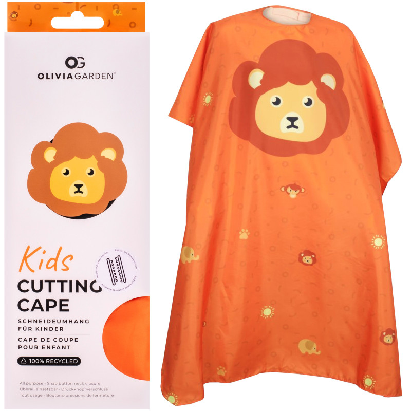 Olivia Garden Kids Cutting Cape - peleryna fryzjerska dla dzieci, różne kolory
