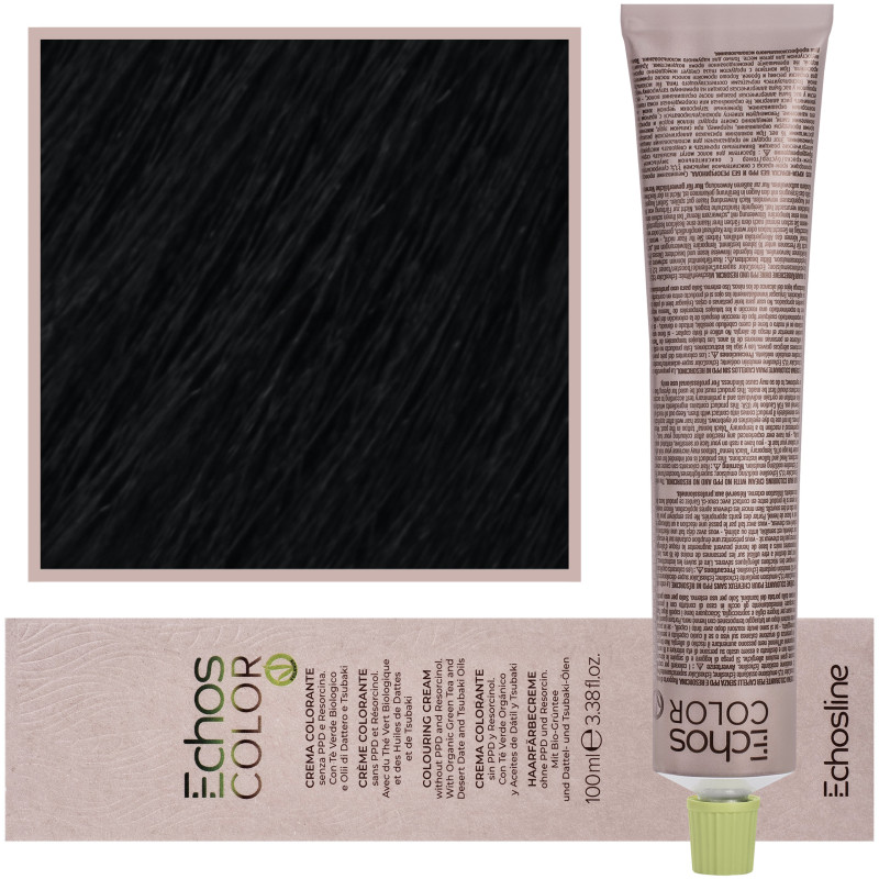 Echosline Echos Color Colouring Cream - wegańska farba do włosów, 100ml