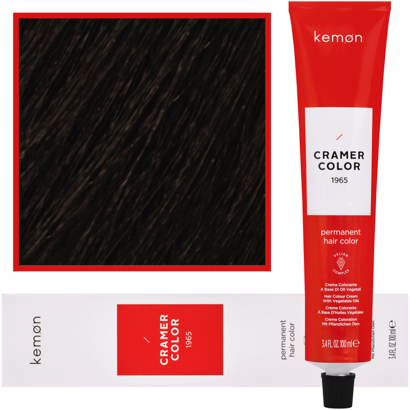 Kemon Cramer Color – kremowa farba do włosów z olejem kokosowym, 100ml