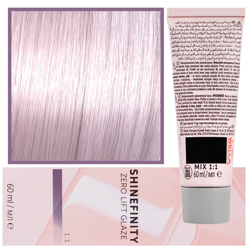 Wella Shinefinity Zero Lift Glaze - profesjonalna farba do włosów, 60ml