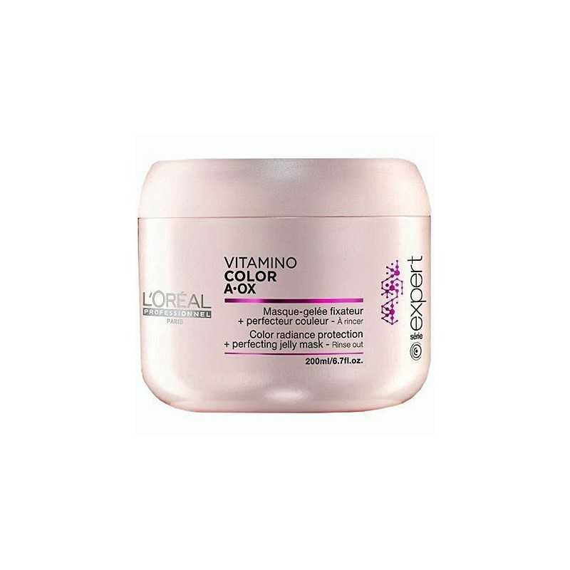 Loreal Vitamino A-OX, maska odżywiająca kolor włosów, chroni przed UV 200ml Loreal Vitamino A-OX, maska odżywiająca kolor włosów, chroni przed UV 200ml
