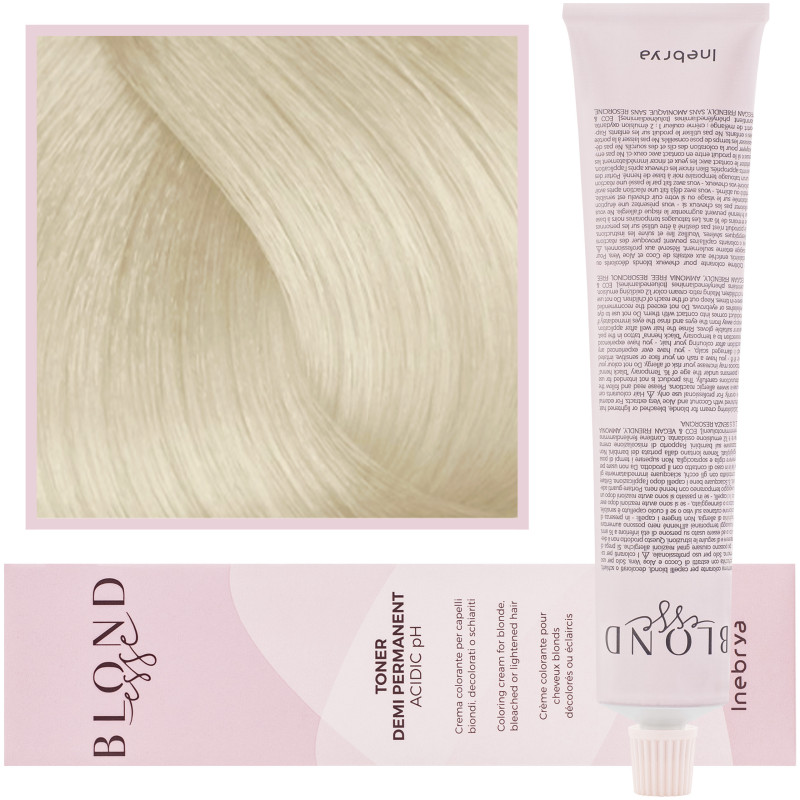 Inebrya Blondesse Toner - toner do włosów, neutralizujący żółte refleksy, 100ml