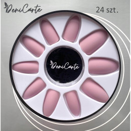 Deni Carte Tipsy Matowe - sztuczne paznokcie, 24 sztuki, kolor do wyboru