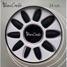 Deni Carte Tipsy Matowe - sztuczne paznokcie, 24 sztuki, kolor do wyboru