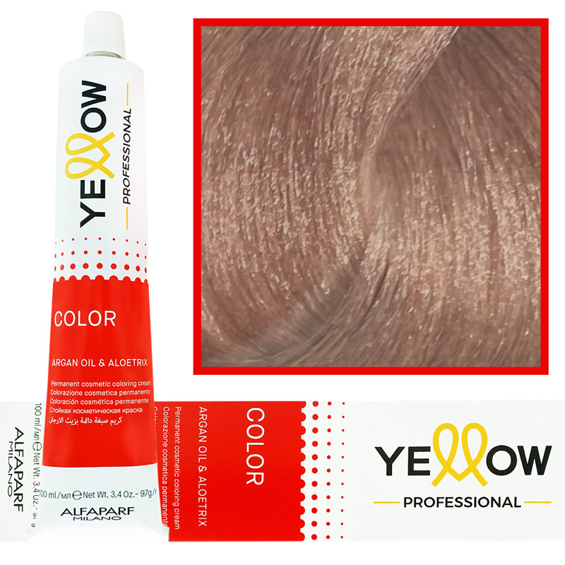 Alfaparf Yellow - trwała farba do włosów z aloesem i kiełkami pszenicy, 100ml