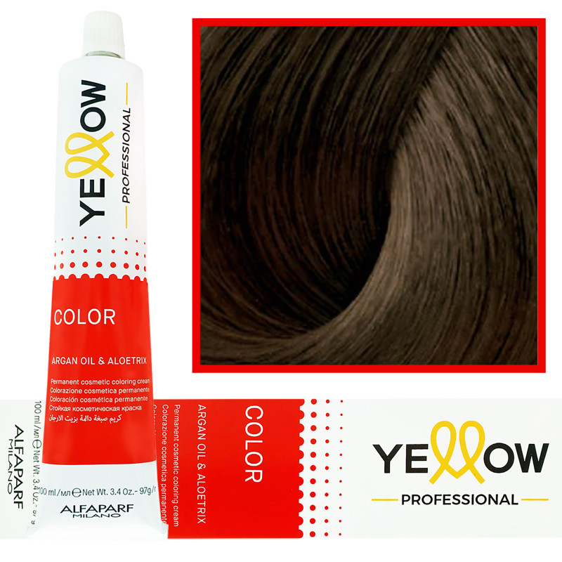 Alfaparf Yellow - trwała farba do włosów z aloesem i kiełkami pszenicy, 100ml
