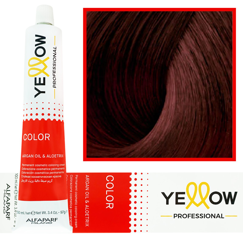 Alfaparf Yellow - trwała farba do włosów z aloesem i kiełkami pszenicy, 100ml