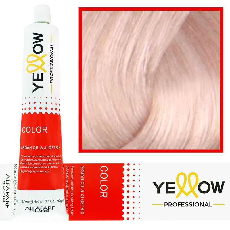 Alfaparf Yellow - trwała farba do włosów z aloesem i kiełkami pszenicy, 100ml