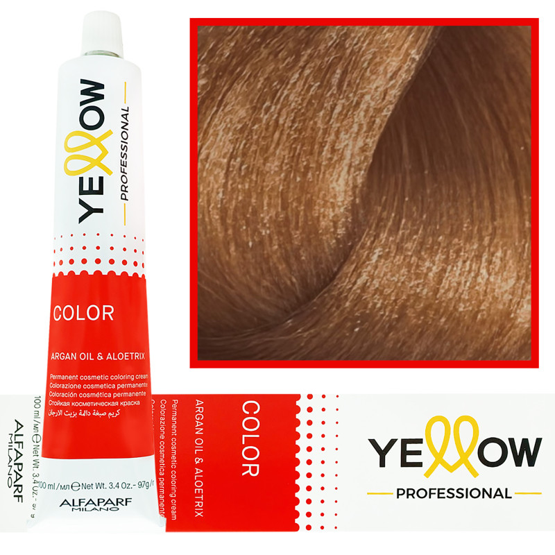 Alfaparf Yellow - trwała farba do włosów z aloesem i kiełkami pszenicy, 100ml