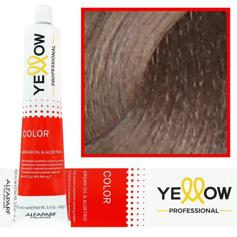 Alfaparf Yellow - trwała farba do włosów z aloesem i kiełkami pszenicy, 100ml